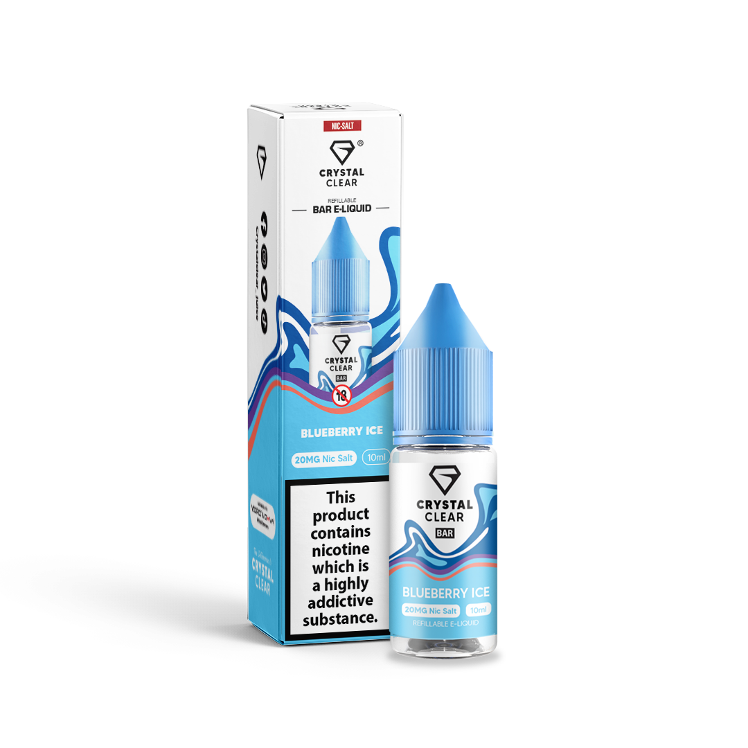 Crystal Clear Nic Salts 10ml 10mg 20mg All Flavours