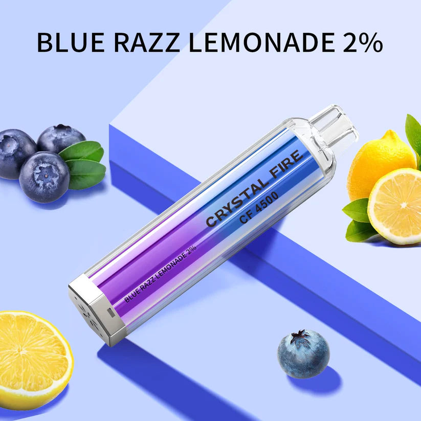 Crystal Fire Disposable Vape 4500 Puffs 0 MG TPD Complaint. - Irresistible and Trendy