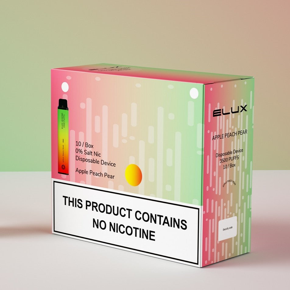 Box of 10 Elux Legend 3500 Disposable Vape *ZERO NIC 0mg* vapestation Box of 10 Elux Legend 3500 Disposable Vape *ZERO NIC 0mg* vapestation