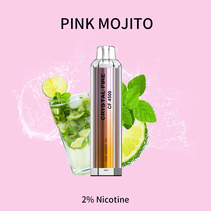 Crystal Fire Disposable Vape 4500 Puffs 0 MG TPD Complaint. - Irresistible and Trendy