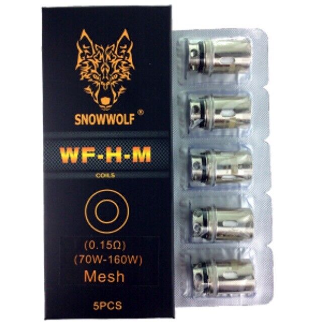 Snowwolf WF-H Coils 0.16Ω, WF-H-M Mesh Coils 0.15Ω Pack Of 5