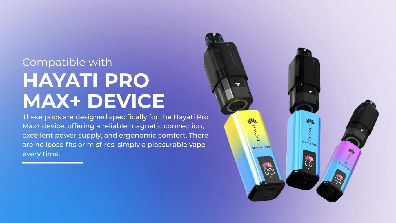 Hayati Pro Max Plus 6000 Kit | Prefilled Replacement Pods Kit |