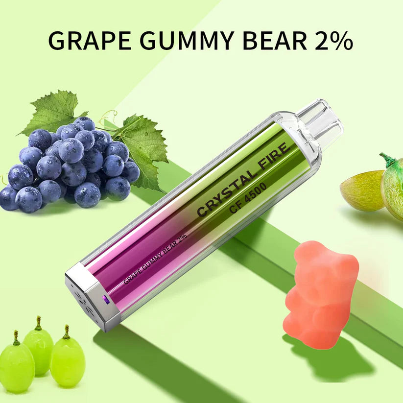 Crystal Fire Disposable Vape 4500 Puffs 0 MG TPD Complaint. - Irresistible and Trendy