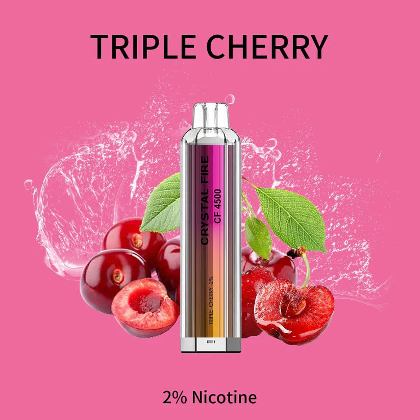 Crystal Fire Disposable Vape 4500 Puffs 0 MG TPD Complaint. - Irresistible and Trendy