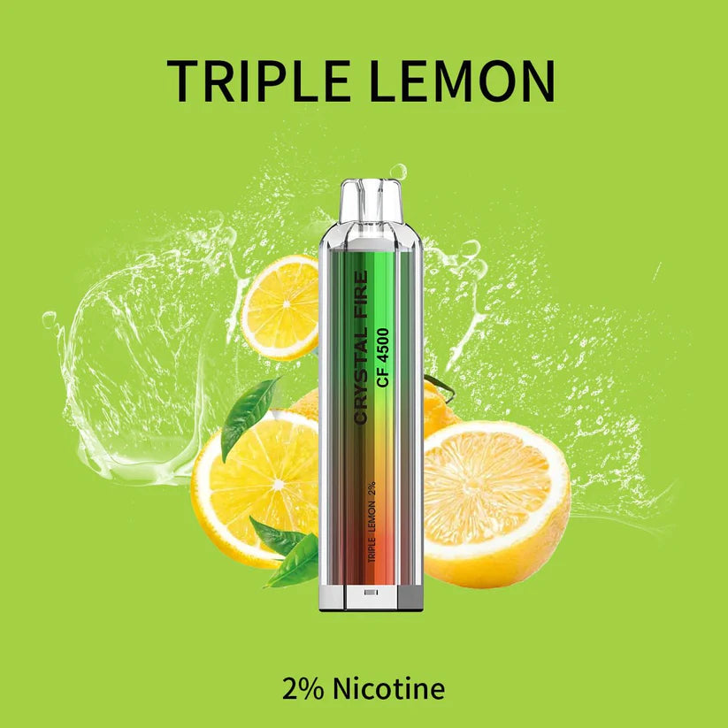 Crystal Fire Disposable Vape 4500 Puffs 0 MG TPD Complaint. - Irresistible and Trendy