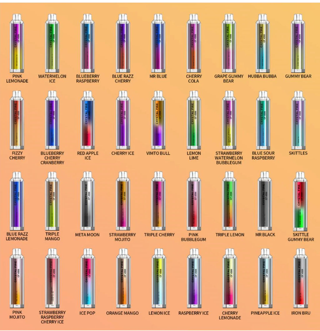 Crystal Fire Disposable Vape 4500 Puffs 0 MG TPD Complaint.  - Irresistible and Trendy