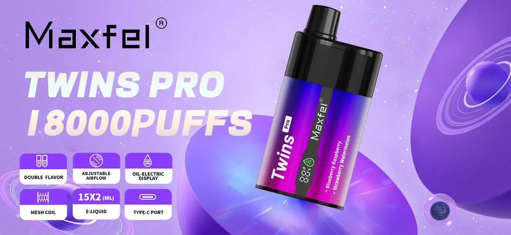 Maxfel Twins Pro 18000 Puffs 20mg Big Puff