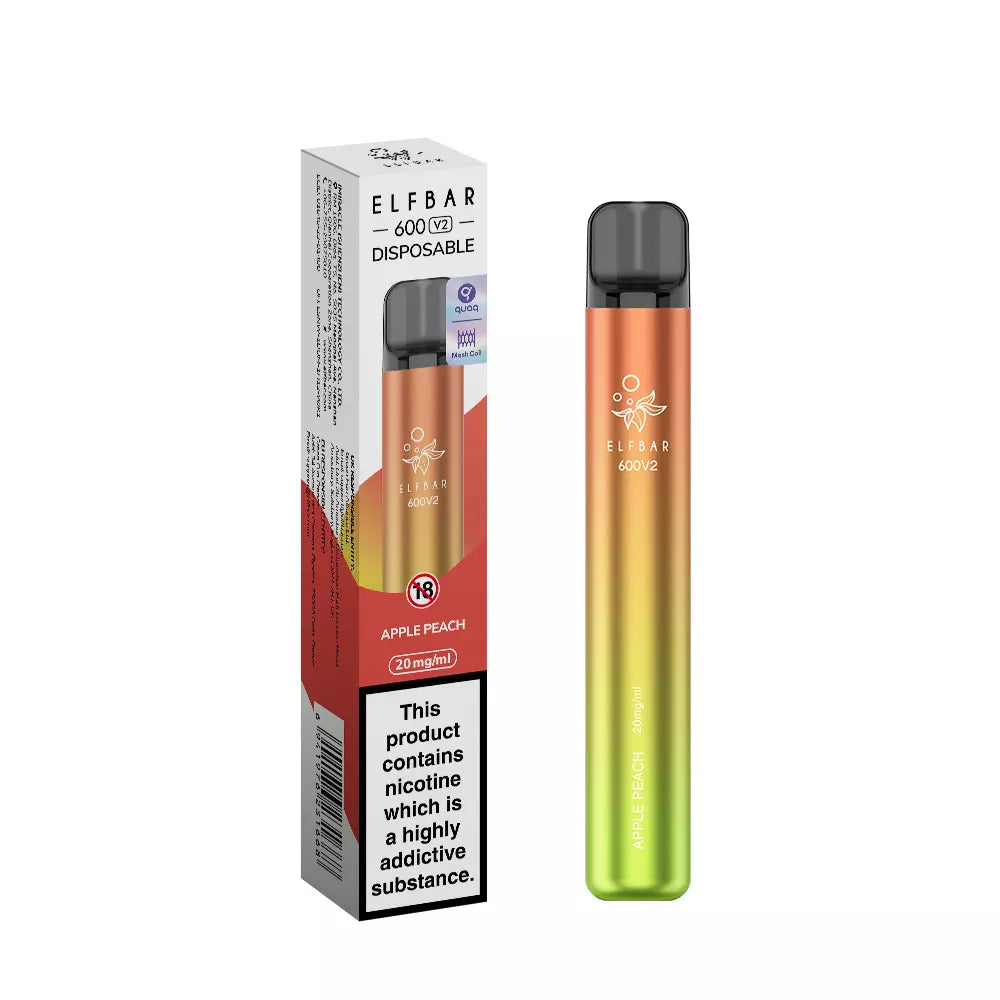 ELFBAR 600 V2 Disposable Vape 600 Puffs-Recyclable