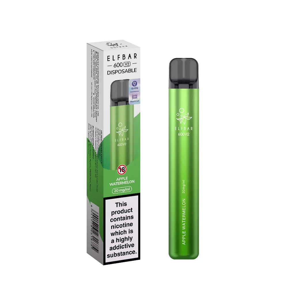 ELFBAR 600 V2 Disposable Vape 600 Puffs-Recyclable