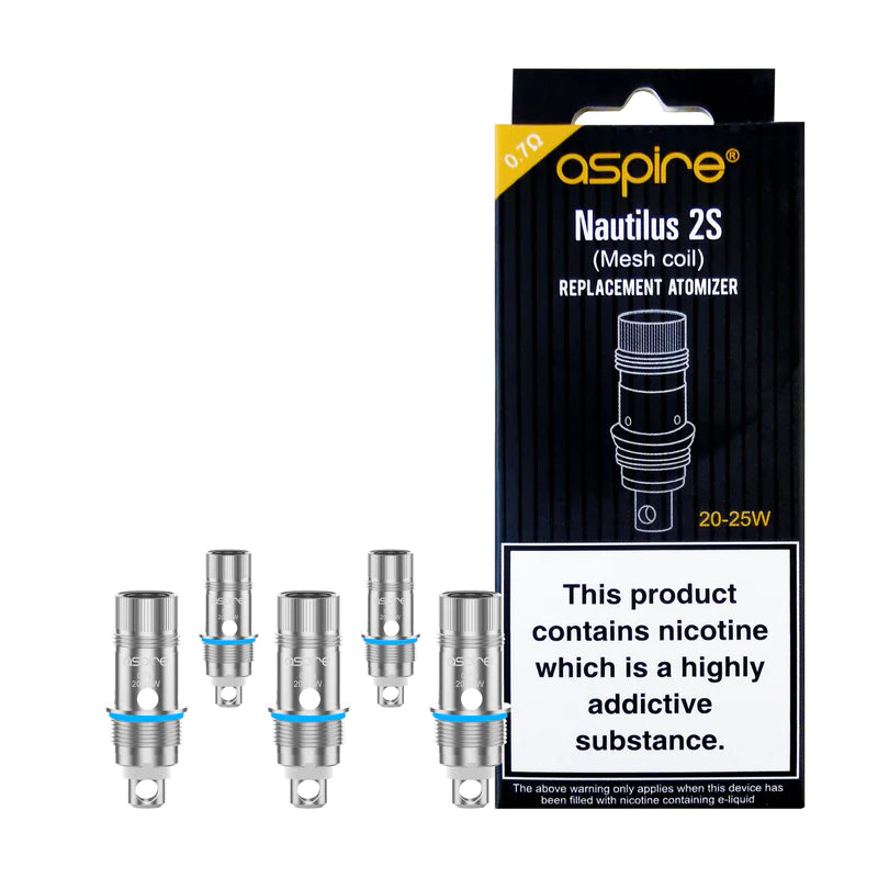 Aspire Nautilus 2s Coil 0.4Ω, 0.7Ω Pack of 5