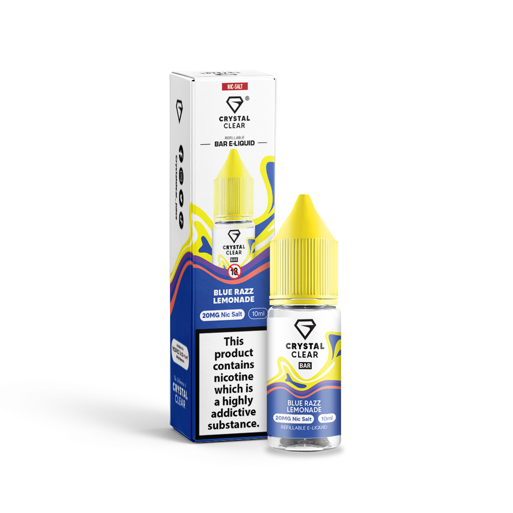 Crystal Clear Nic Salts 10ml 10mg 20mg All Flavours