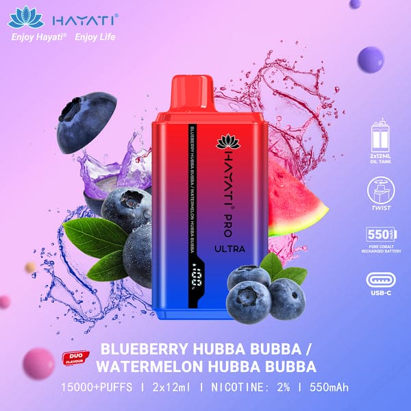 Box of 10 Hayati Pro Ultra 15000 Puffs Disposable Vape