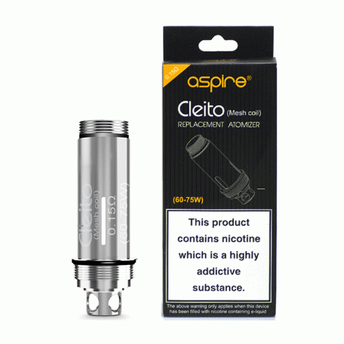 Aspire Cleito 0.4Ω, Cleito Pro 0.5Ω, Cleito Mesh Coil 0.15Ω Pack of 5