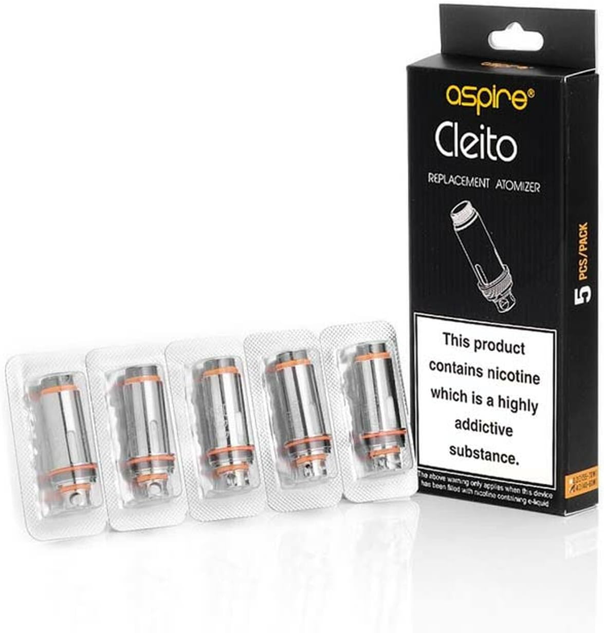 Aspire Cleito Pro/ Mesh/ Regular Coils Pack Of 5