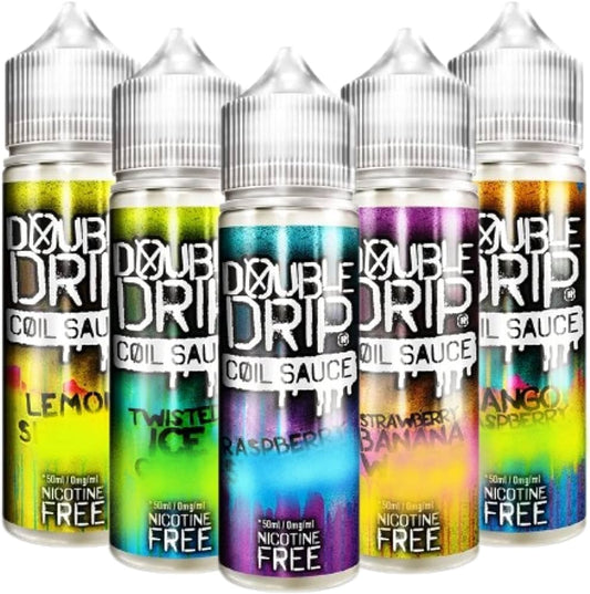 Double Drip 50ml 0MG - No Nicotine E Liquid Vape Juice Shortfill