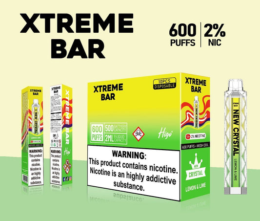 Xtreme Crystal Bar Disposable Vape 600 puffs 20mg Buy 3 Get 1 Free