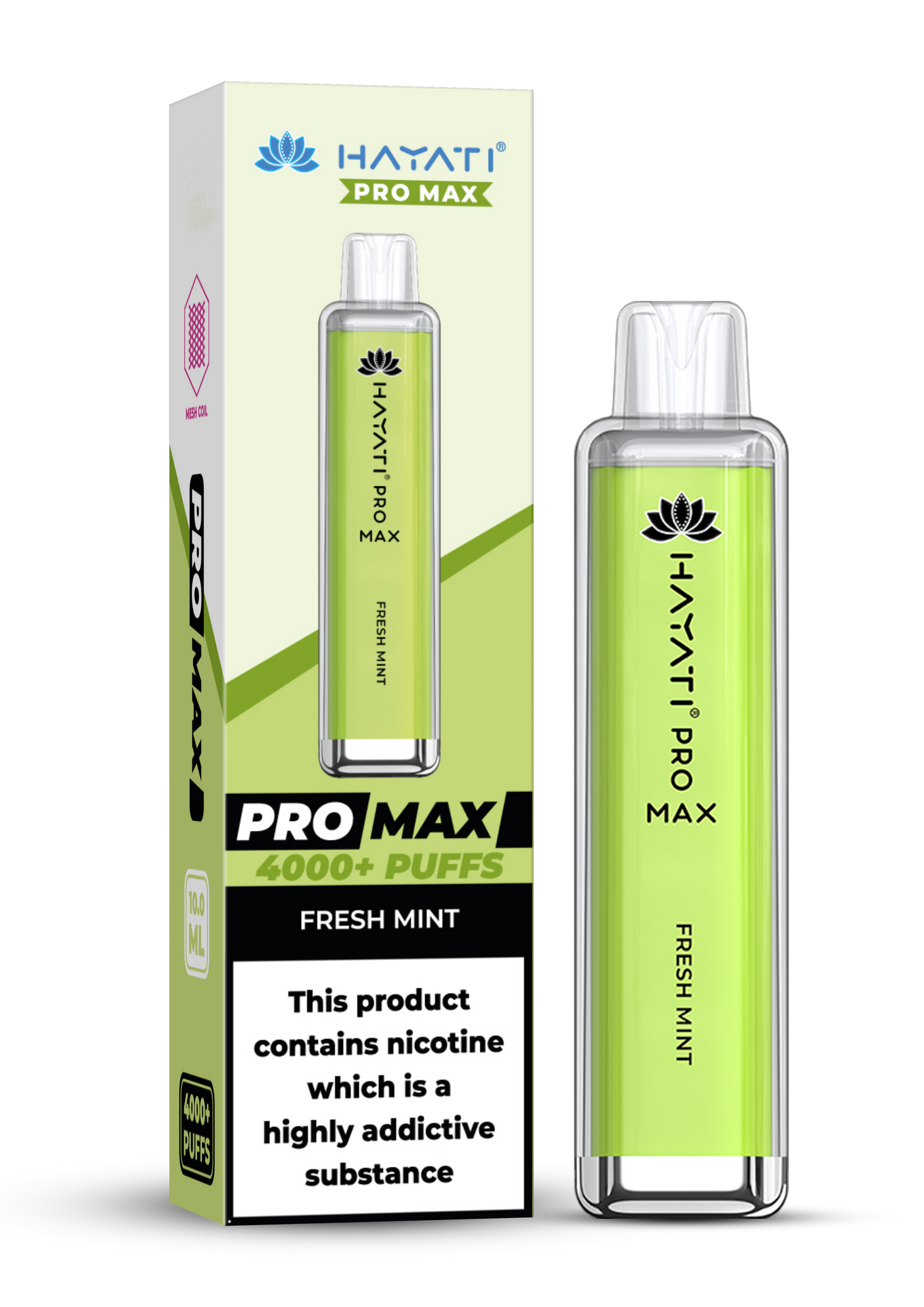 Hayati Crystal Pro Max 4000 0% No Nicotine Disposable Vape