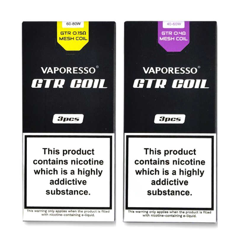 Vaporesso GTR Mesh Coil 0.4Ω & 0.15Ω Pack Of 3 for Forz Tx80 Tank UK Best Selling