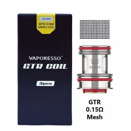 Vaporesso GTR Mesh Coil 0.4Ω & 0.15Ω Pack Of 3 for Forz Tx80 Tank UK Best Selling