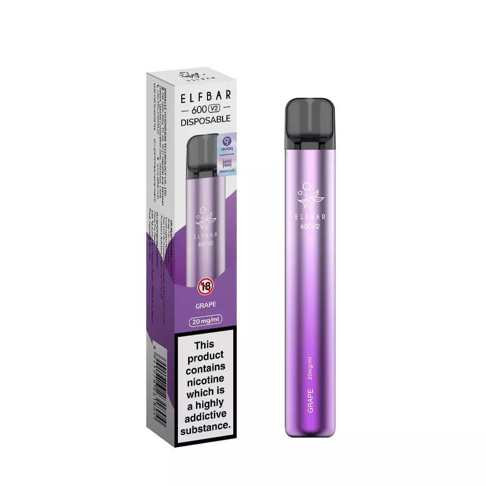 ELFBAR 600 V2 Disposable Vape 600 Puffs-Recyclable