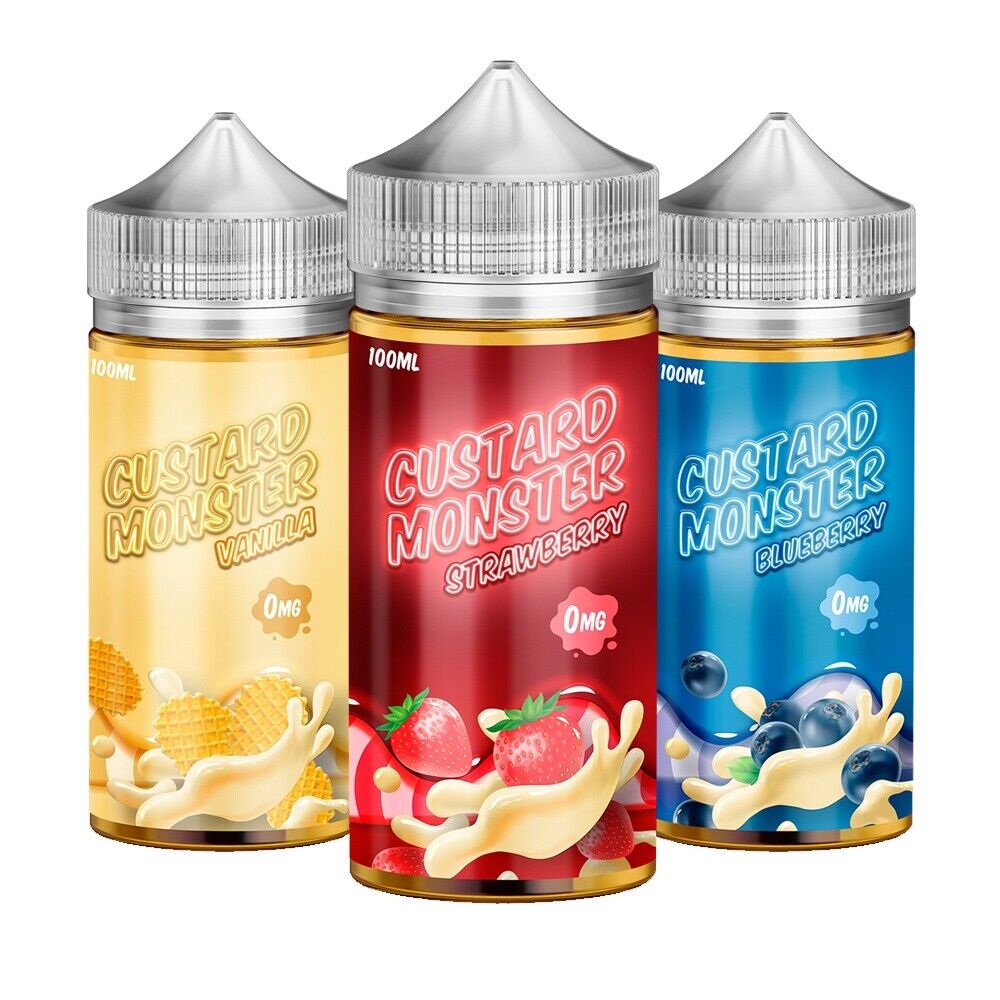 Jam Monster/Fruit/Custard Monster 100ML E-liquid No Nicotine Buy 3 Get 1 Free