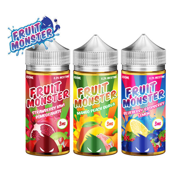 Jam Monster/Fruit/Custard Monster 100ML E-liquid No Nicotine Buy 3 Get 1 Free