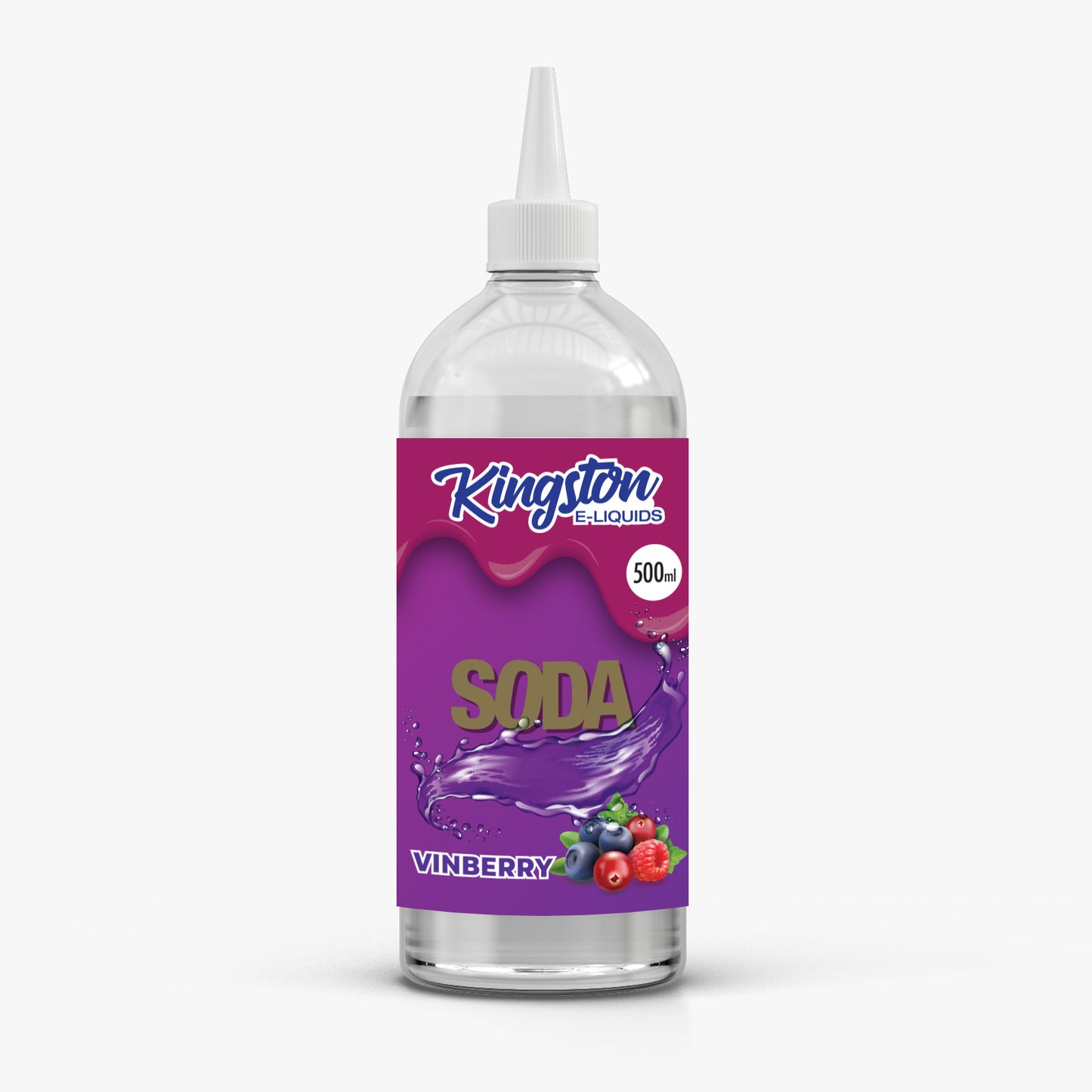 Kingston 500ML E Liquid 0MG No Nicotine Vape Juice 70VG/30PG