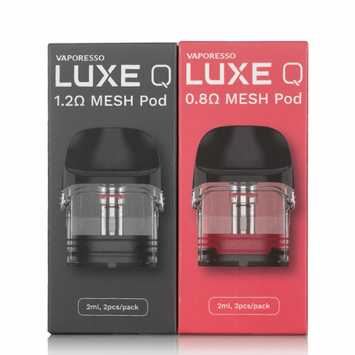 VAPORESSO Luxe Q Empty Replacement Pods 0.8 | 1.2| ohm Pack of 2