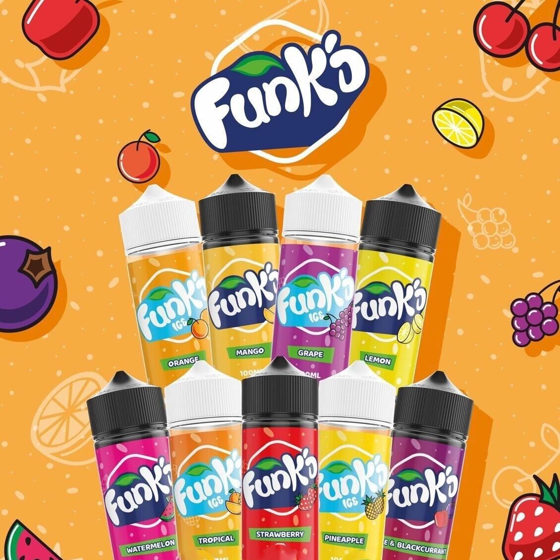 Funk'D 100ml E- liquid Vape Juice No Nicotine