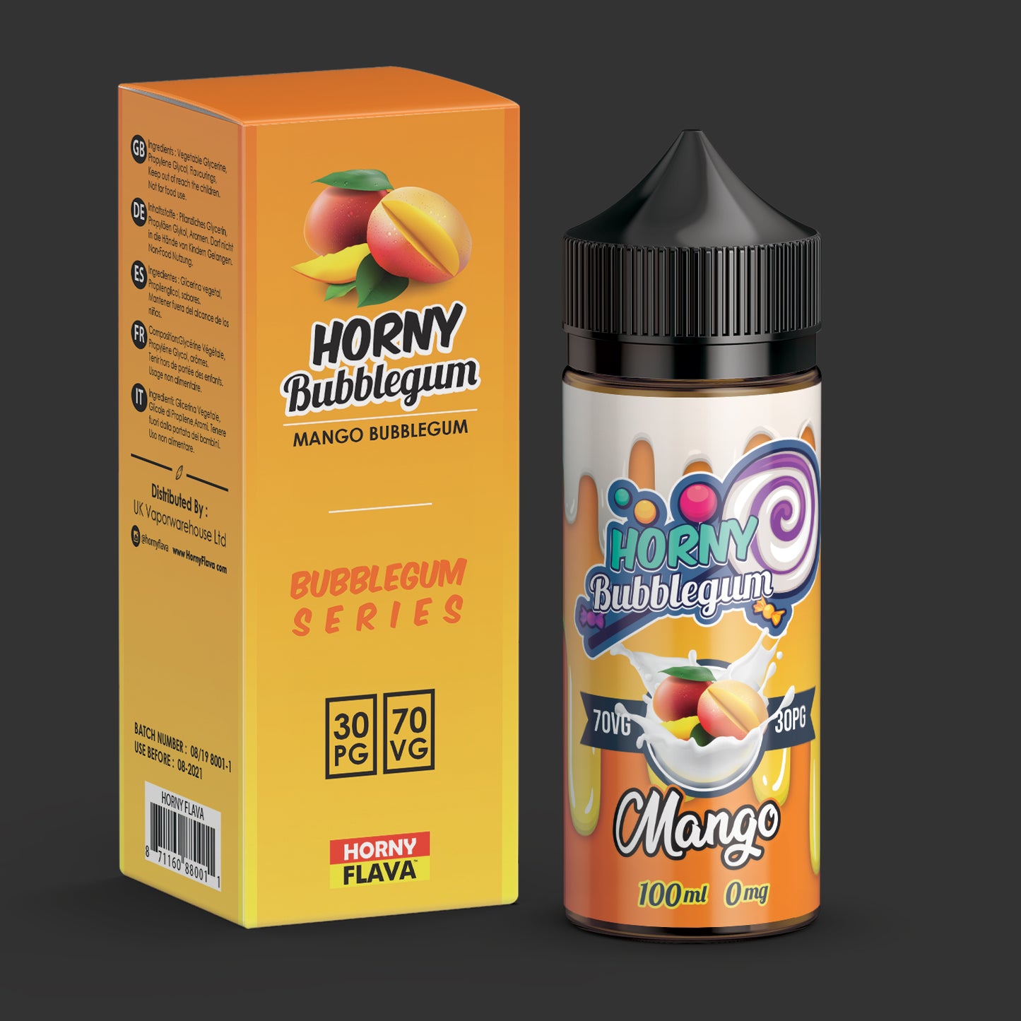 Horny Flava 100ML E- liquid Shortfill