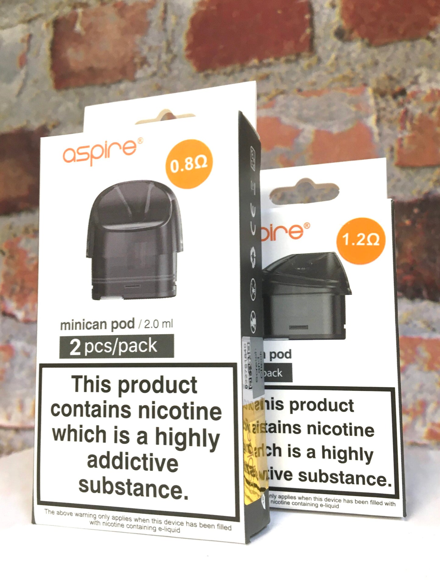 Aspire Minican Plus Replacement Pods 2ml 0.8Ω Pack of 2