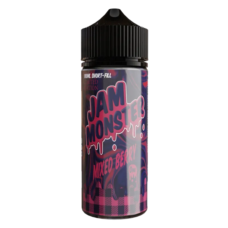 Jam Monster/Fruit/Custard Monster 100ML E-liquid No Nicotine Buy 3 Get 1 Free