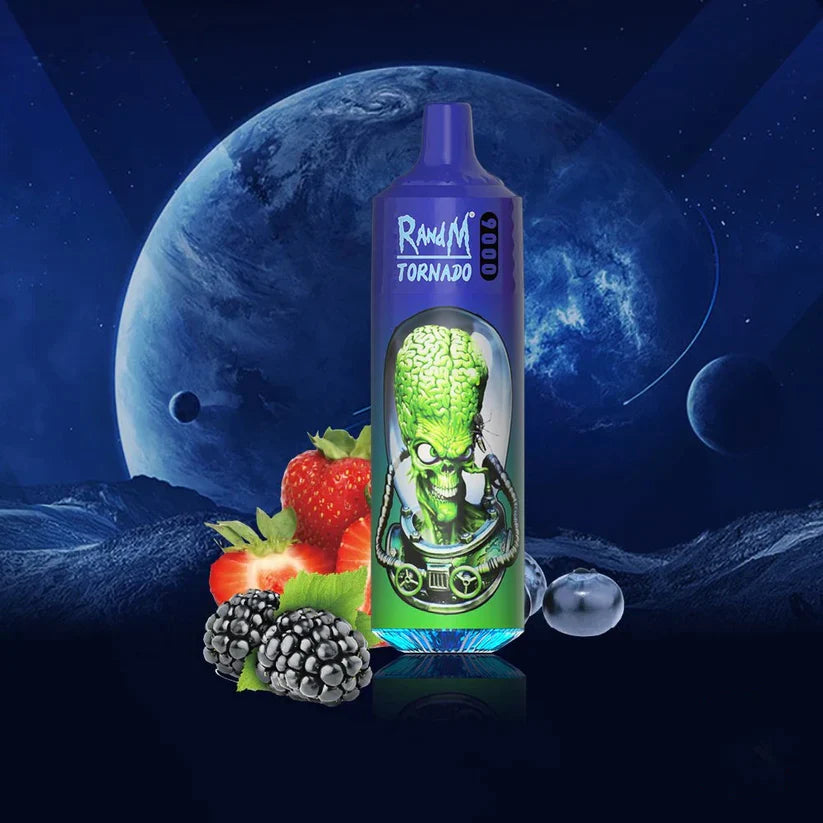 Box of 10 RandM Tornado 9000 Puffs Disposable Vape 0mg TPD Compliant
