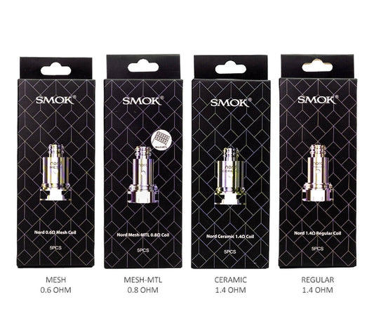 SMOK Nord Mesh/ DC/ Regular/ Ceramic/ MTL Coils Pack Of 5