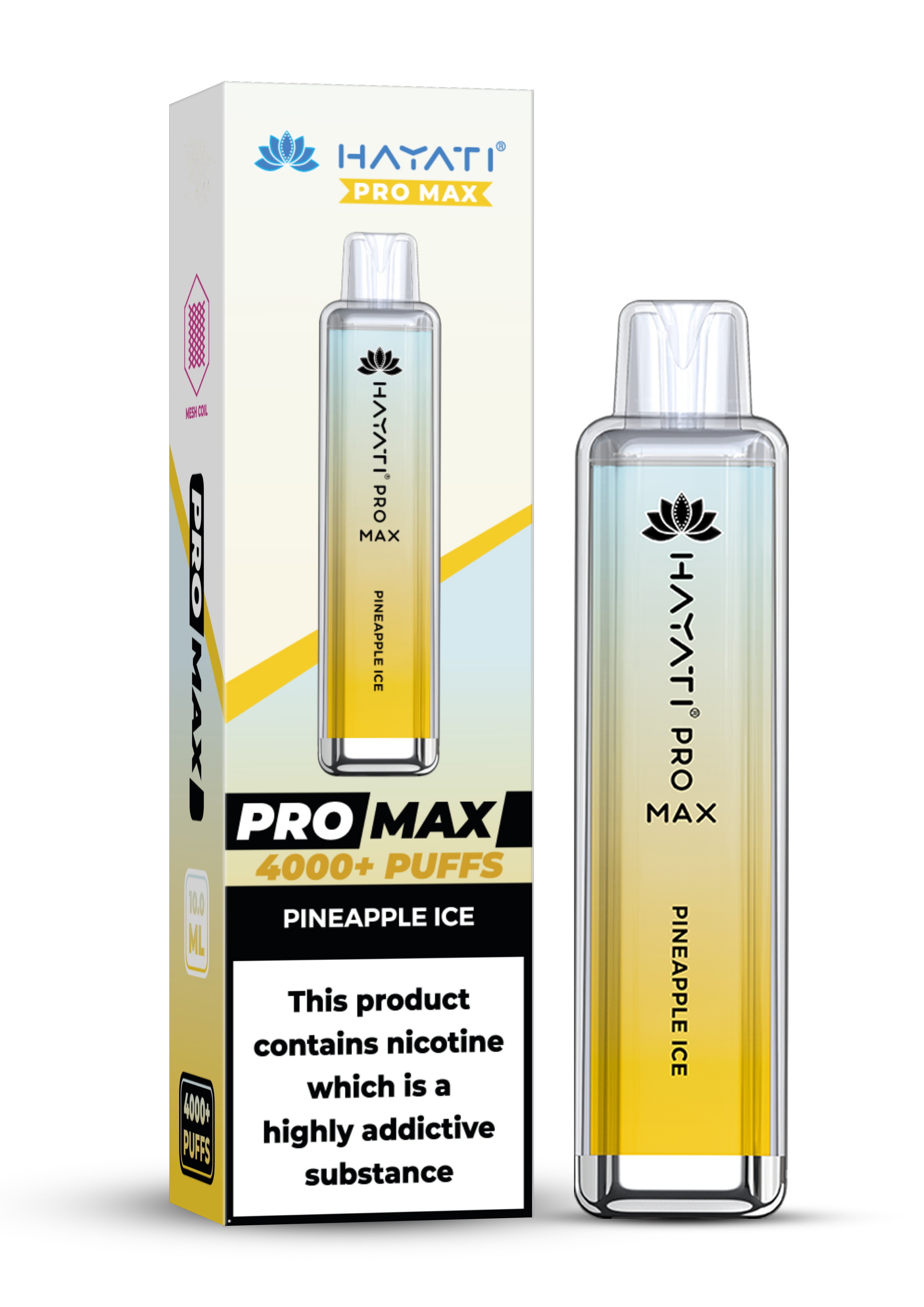 Hayati Crystal Pro Max 4000 0% No Nicotine Disposable Vape vapestation Hayati Crystal Pro Max 4000 0% No Nicotine Disposable Vape vapestation