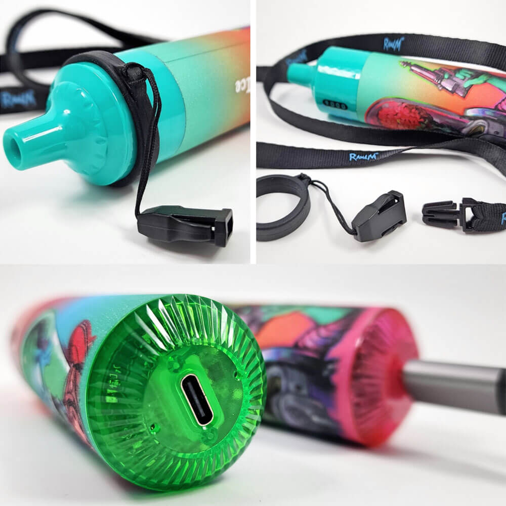 Box of 10 RandM Tornado 9000 Puffs Disposable Vape 0mg TPD Compliant