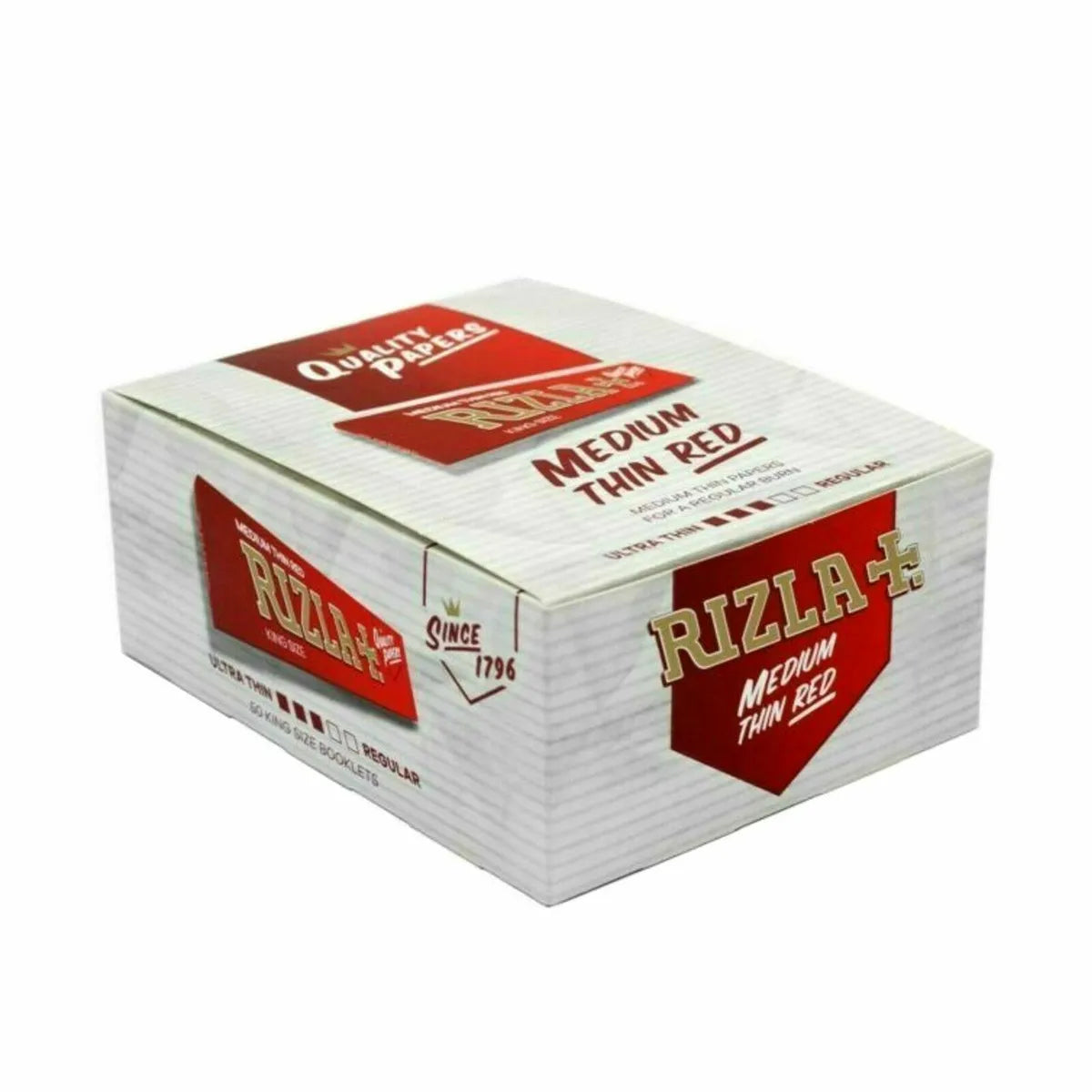 Rizla Red King Size Medium Thin 100% Genuine Cigarette Rolling Papers Booklets