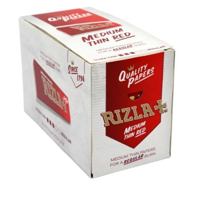 Rizla Red Cigarette Smoking Regular Rolling Papers Original Sheets