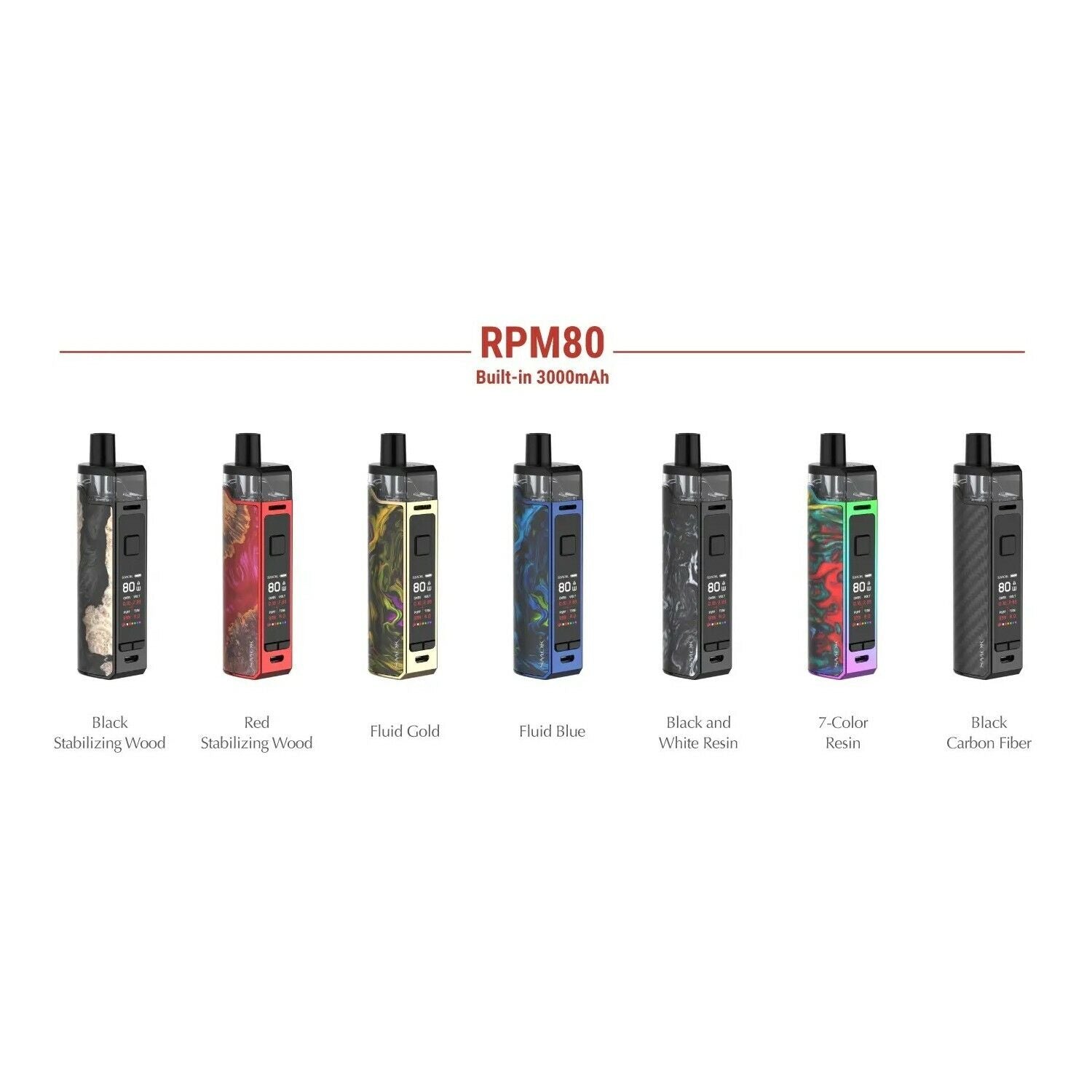 SMOK 80W RPM 80 Kit 3000 mAh Vape Kit