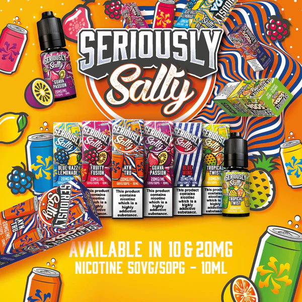 Seriously Salty Soda Nic Salts 10MG/20MG 10ML E- liquid Buy 3 Get 1 FREE