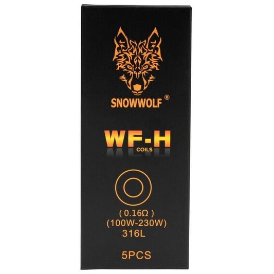 Snowwolf WF-H Coils 0.16Ω, WF-H-M Mesh Coils 0.15Ω Pack Of 5