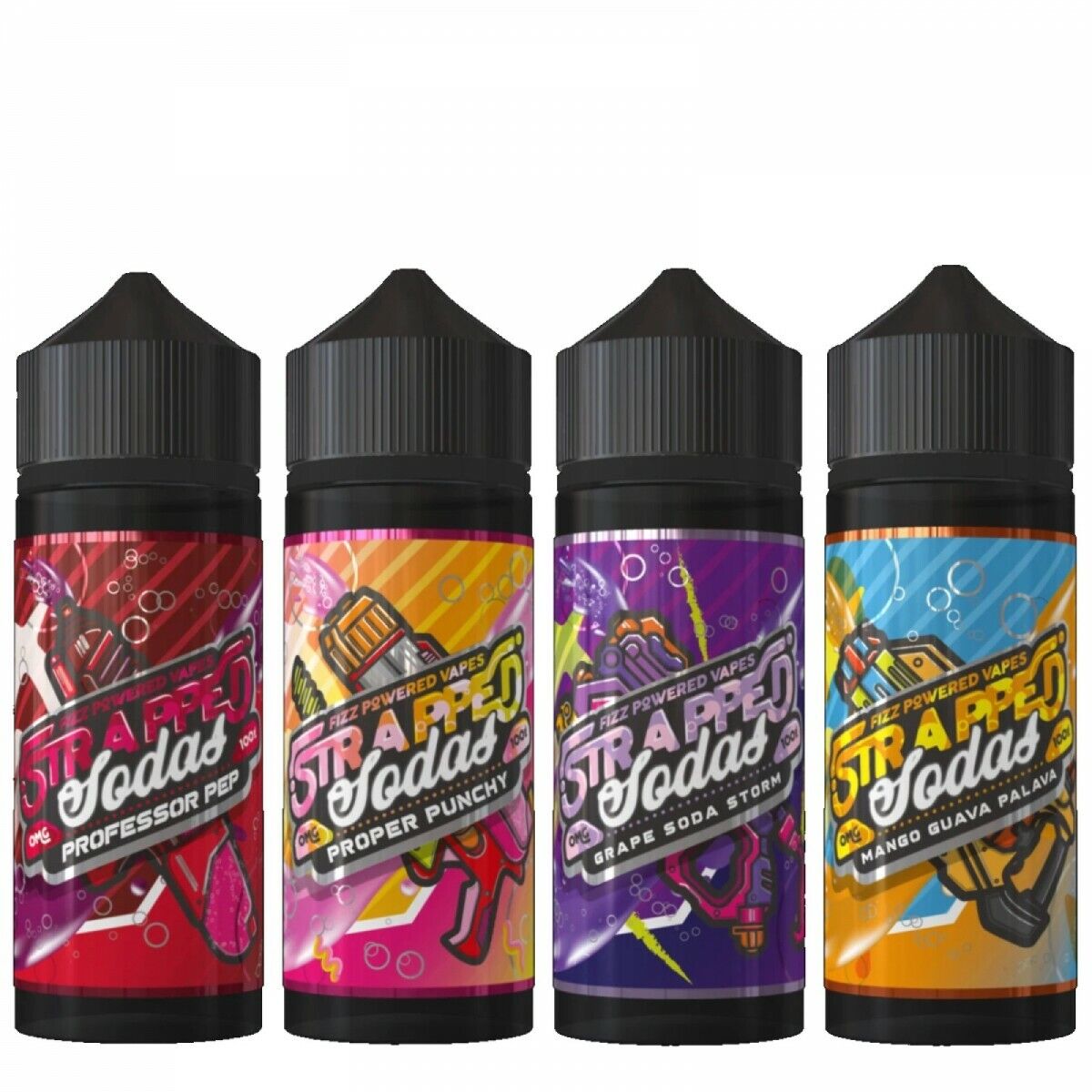 Strapped 100ML E Liquid No Nicotine TPD Compliant