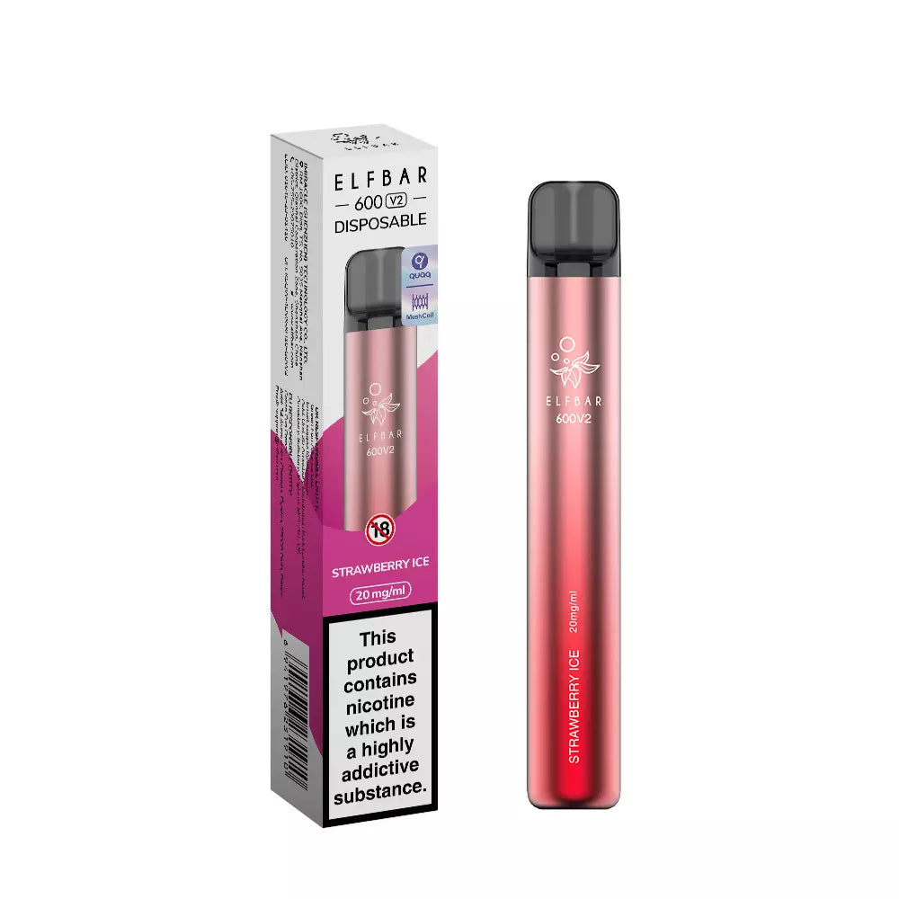 ELFBAR 600 V2 Disposable Vape 600 Puffs-Recyclable