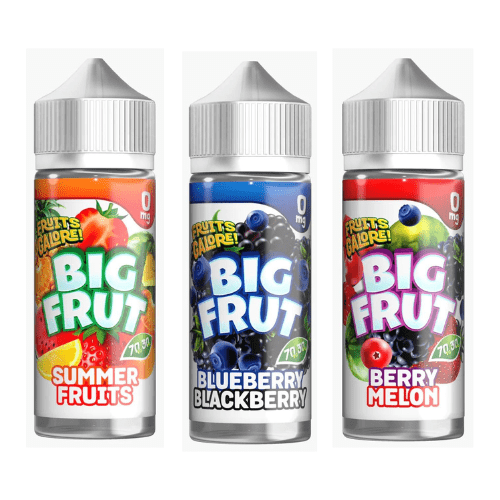 BIG FRUT E Liquid 100ml Summer Fruit Range 0mg 70VG 30PG Shortfill