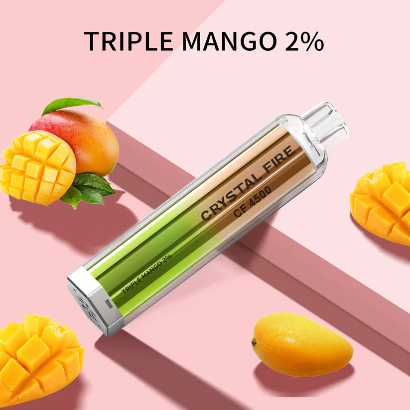Crystal Fire Disposable Vape 4500 Puffs 0 MG TPD Complaint.  - Irresistible and Trendy