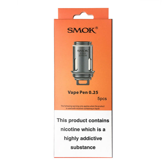 SMOK Vape Pen Dual Coil 0.25Ω (30-50W) Pack Of 5