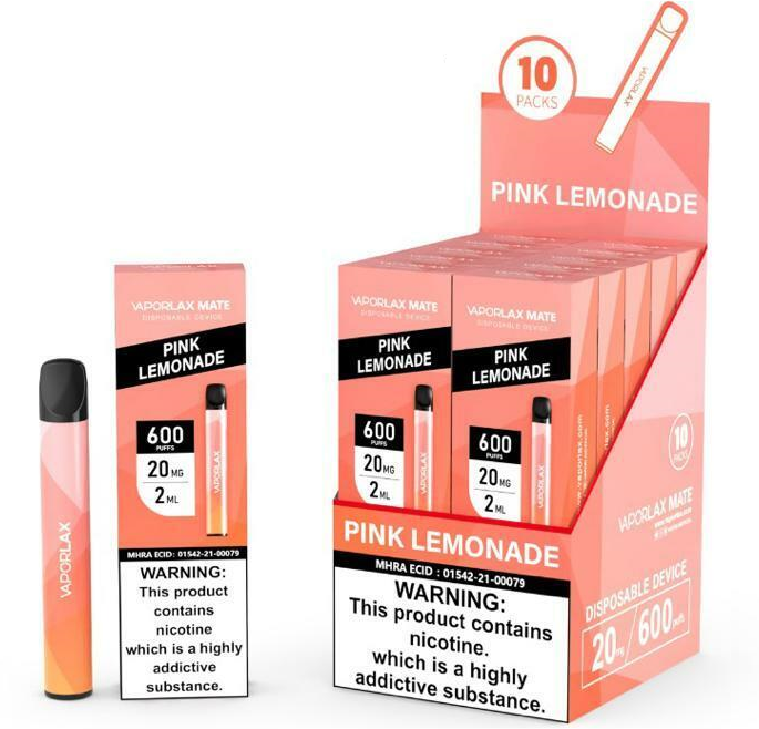 Vaporlax Mate Bar 600puff Disposable Vape Buy 3 Get 1 Free