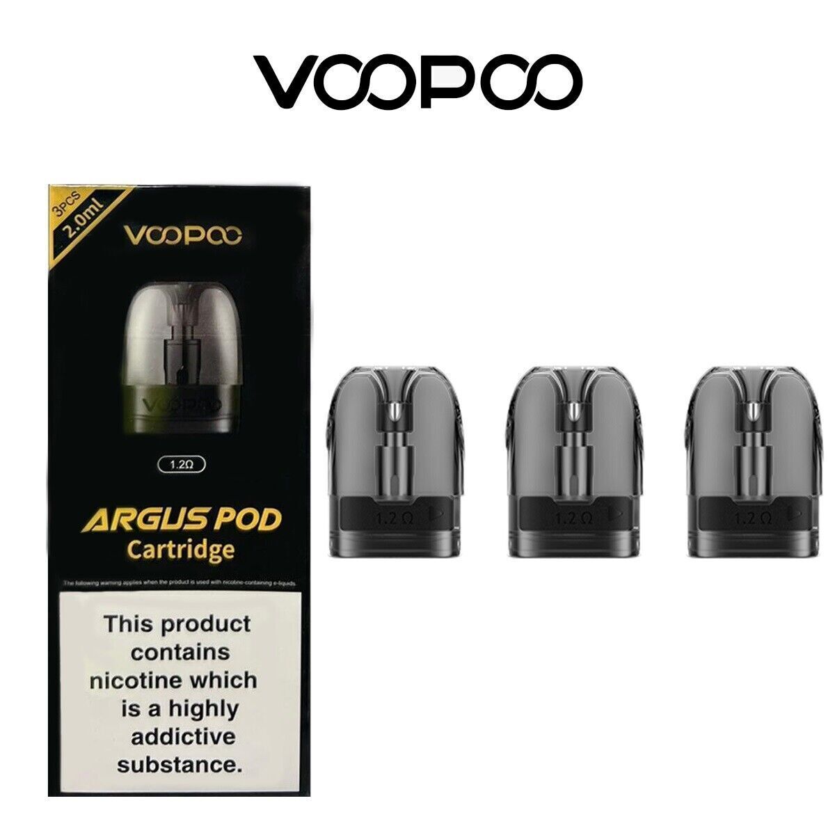 VooPoo Argus Pod System 2ml Replacement Pods Cartridge - Versatile Vaping