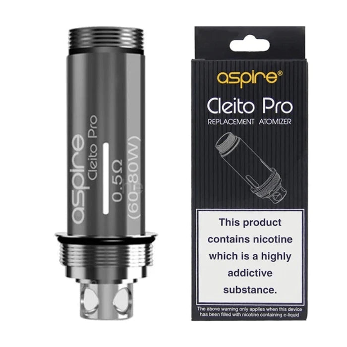 Aspire Cleito 0.4Ω, Cleito Pro 0.5Ω, Cleito Mesh Coil 0.15Ω Pack of 5