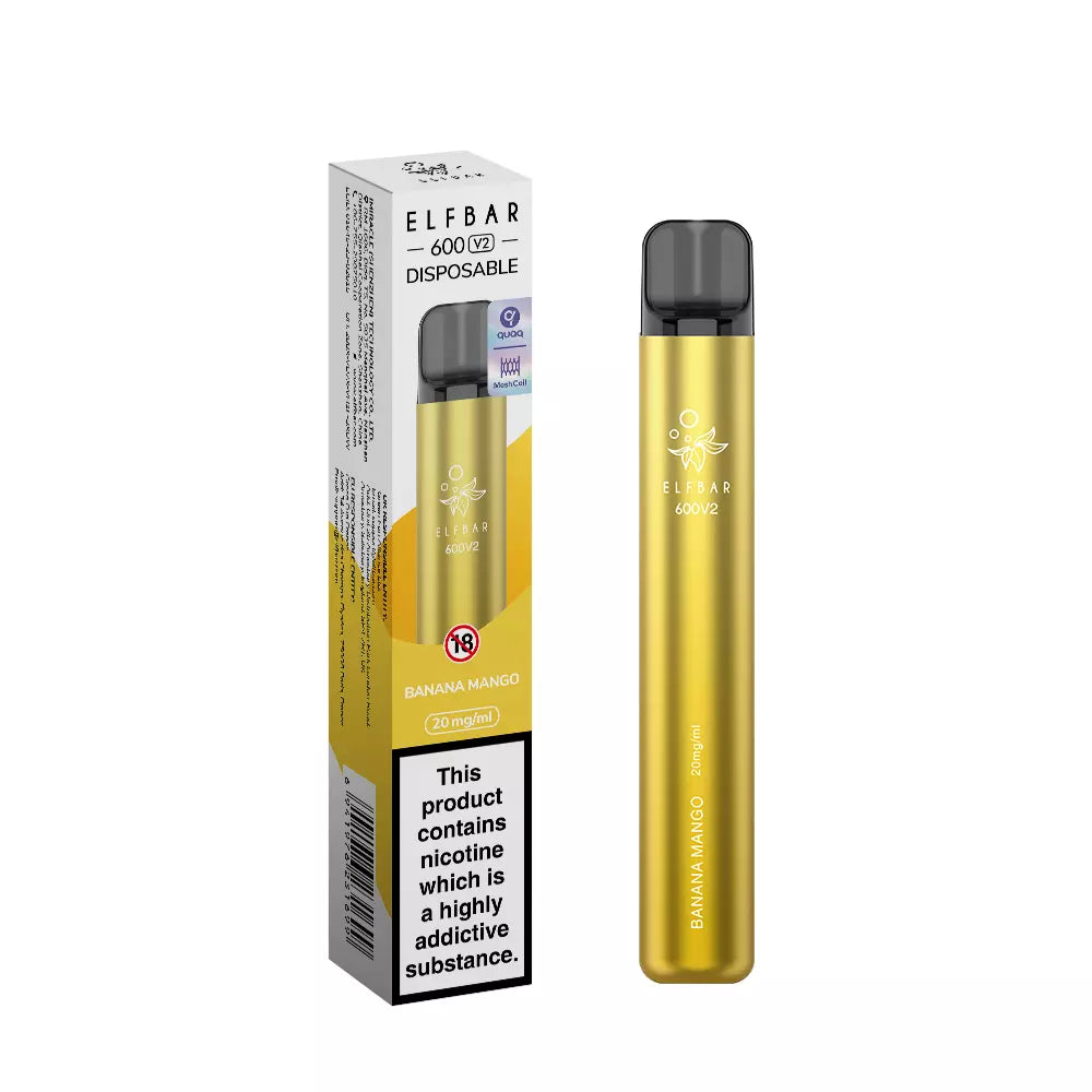 ELFBAR 600 V2 Disposable Vape 600 Puffs-Recyclable